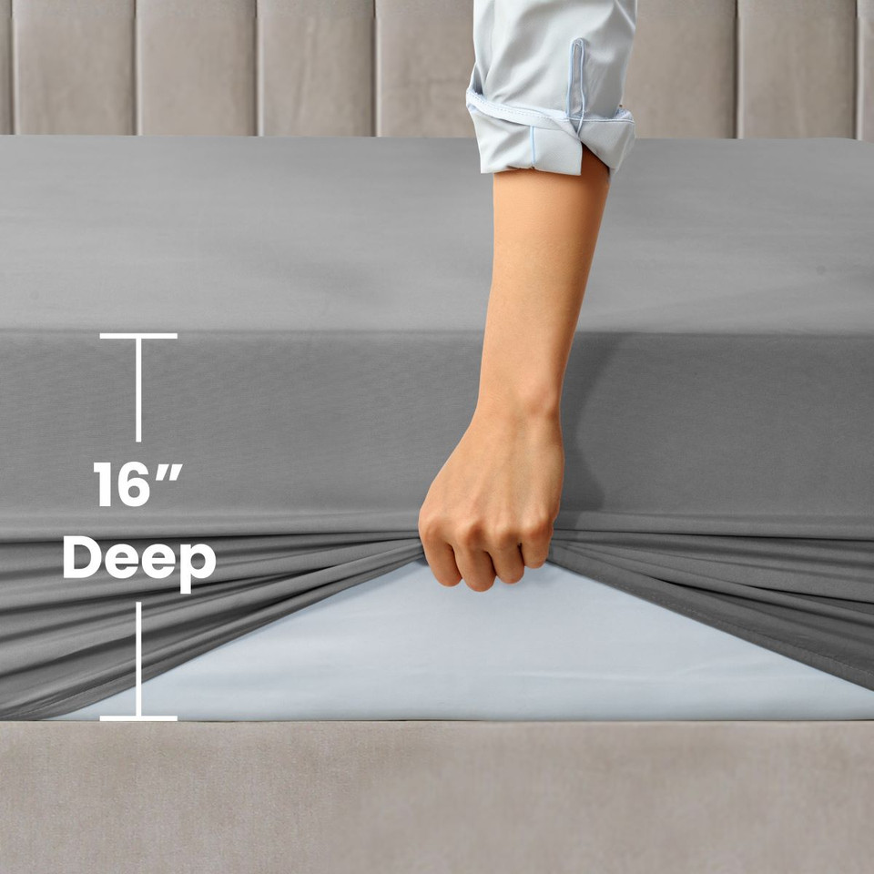Premium Soft 16-Inch Deep Pocket Fitted Sheet product image