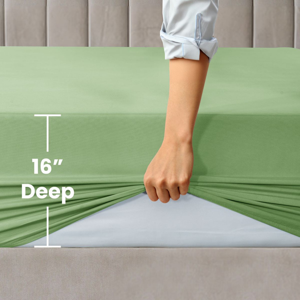Premium Soft 16-Inch Deep Pocket Fitted Sheet product image