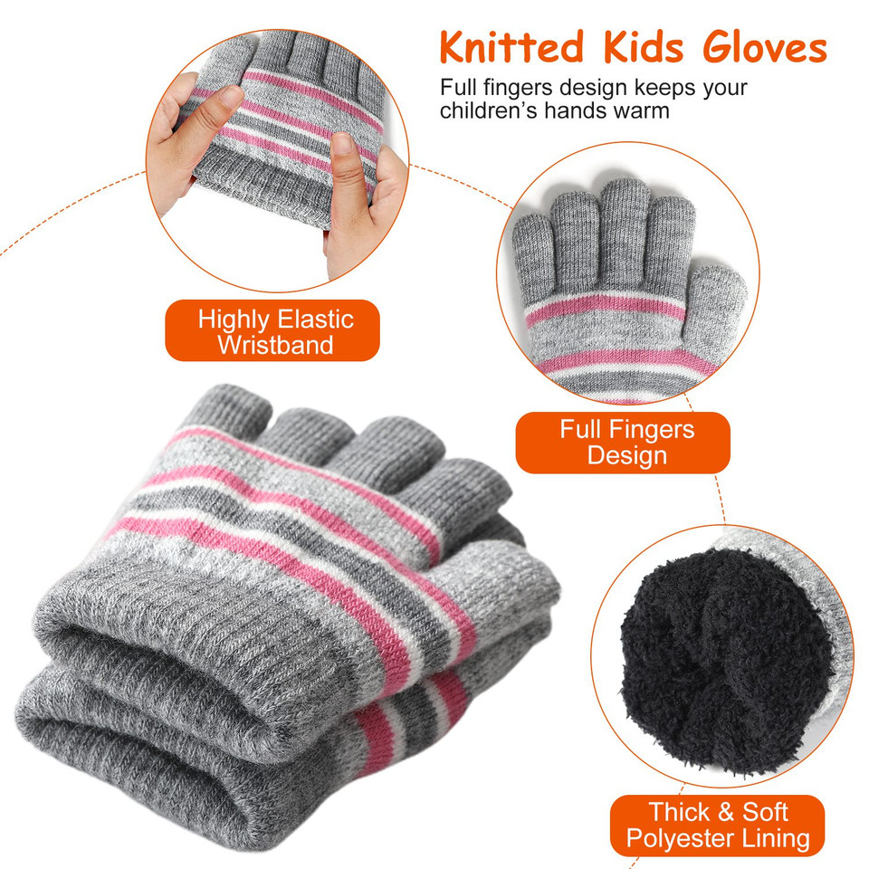 N'Polar™ Kids' Knitted Hat, Scarf, and Gloves product image