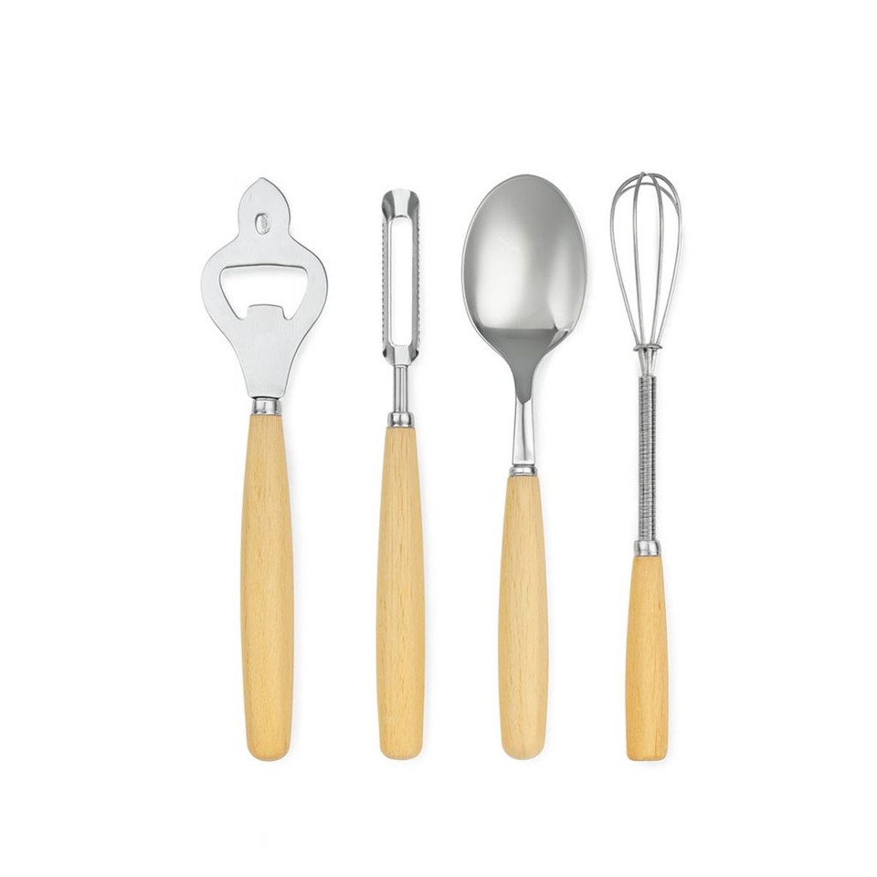 4-Piece Specialty Kitchen Cutlery Set with Opener/Whisk/Serving Spoon/Peeler product image