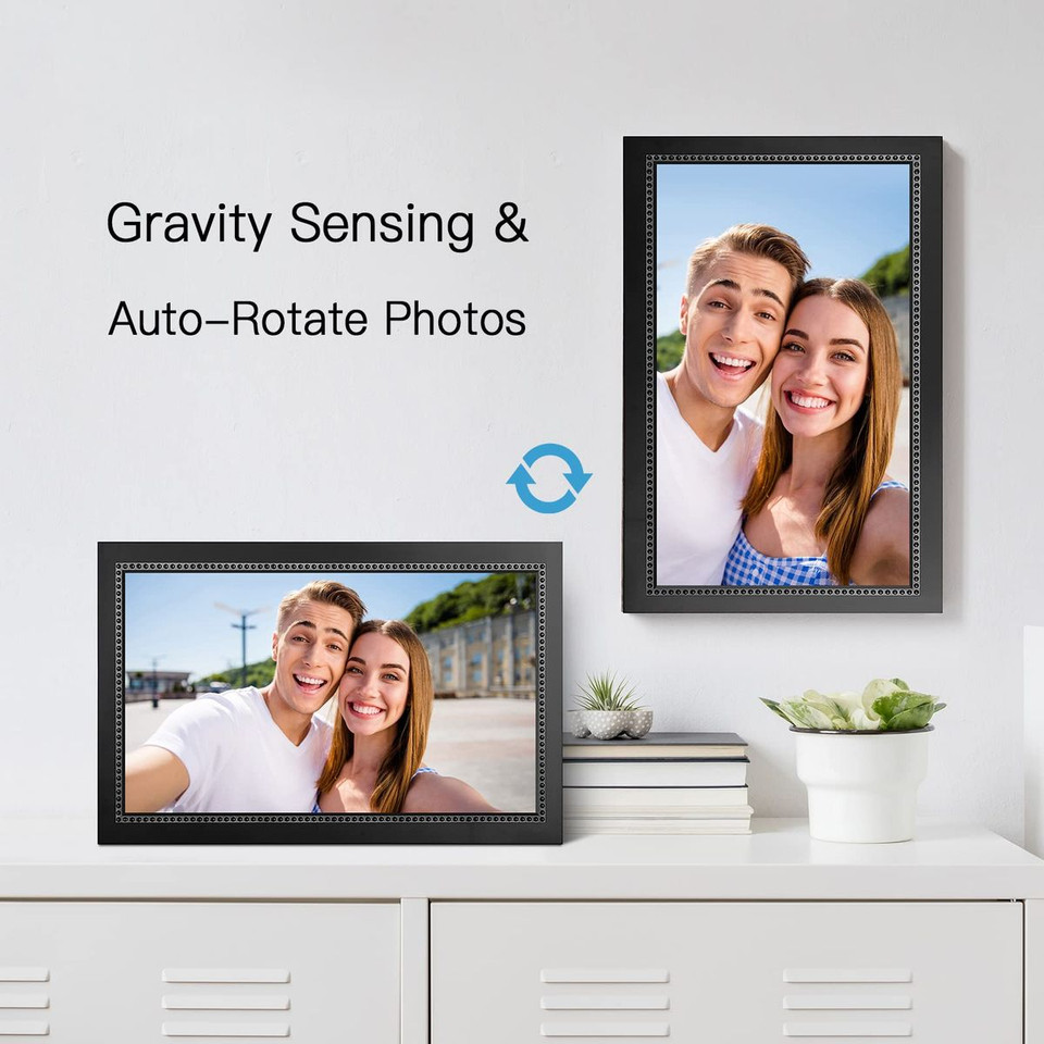 Digital Picture Frame 15.6 Inch Large Digital Photo Frame with 1920 * 1080 IPS Full HD Touchscreen, Humblestead 32GB WiFi Smart Frame Share Photos and Videos Instantly from Anywhere via Frameo App product image