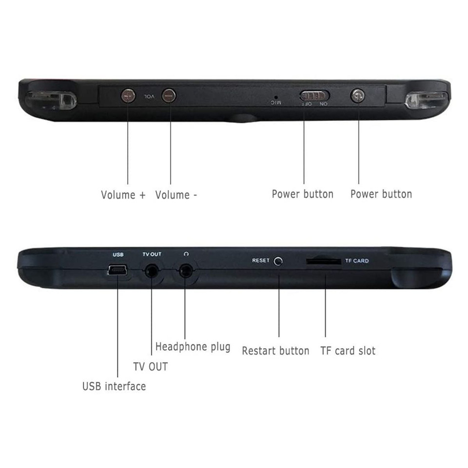 Handheld PSP Game Console, X12 Plus 5.1 8GB Integrated Video Game Player Retro Dual Joystick Game Arcade product image