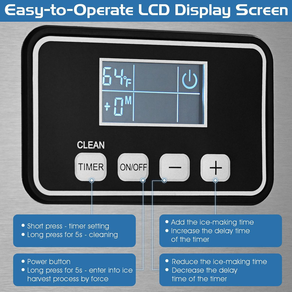 353-Pound/24H Split Commercial Ice Maker with Storage Bin product image