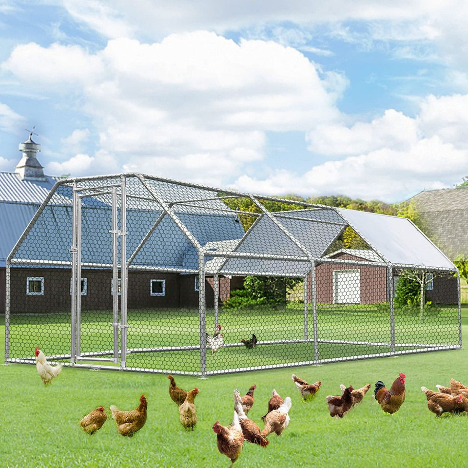 Large Walk-in Chicken Coop With Roof Cover product image