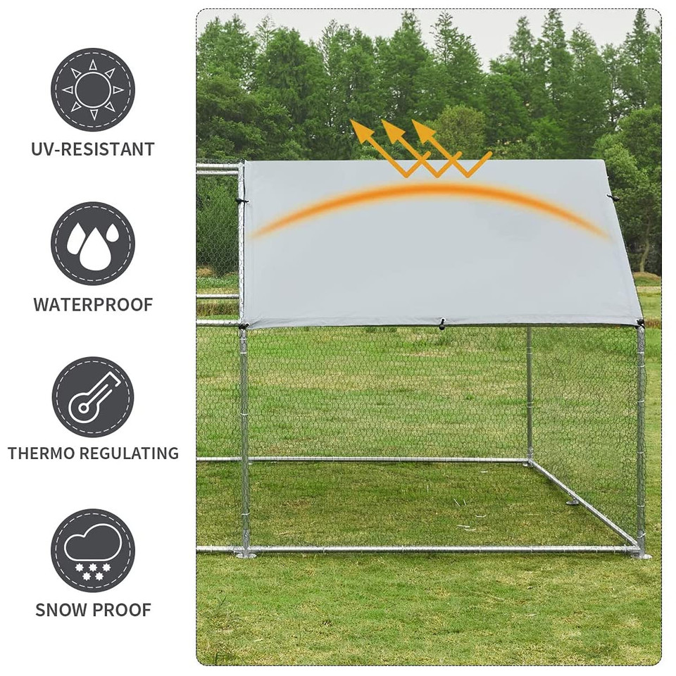 Large Walk-in Chicken Coop With Roof Cover product image