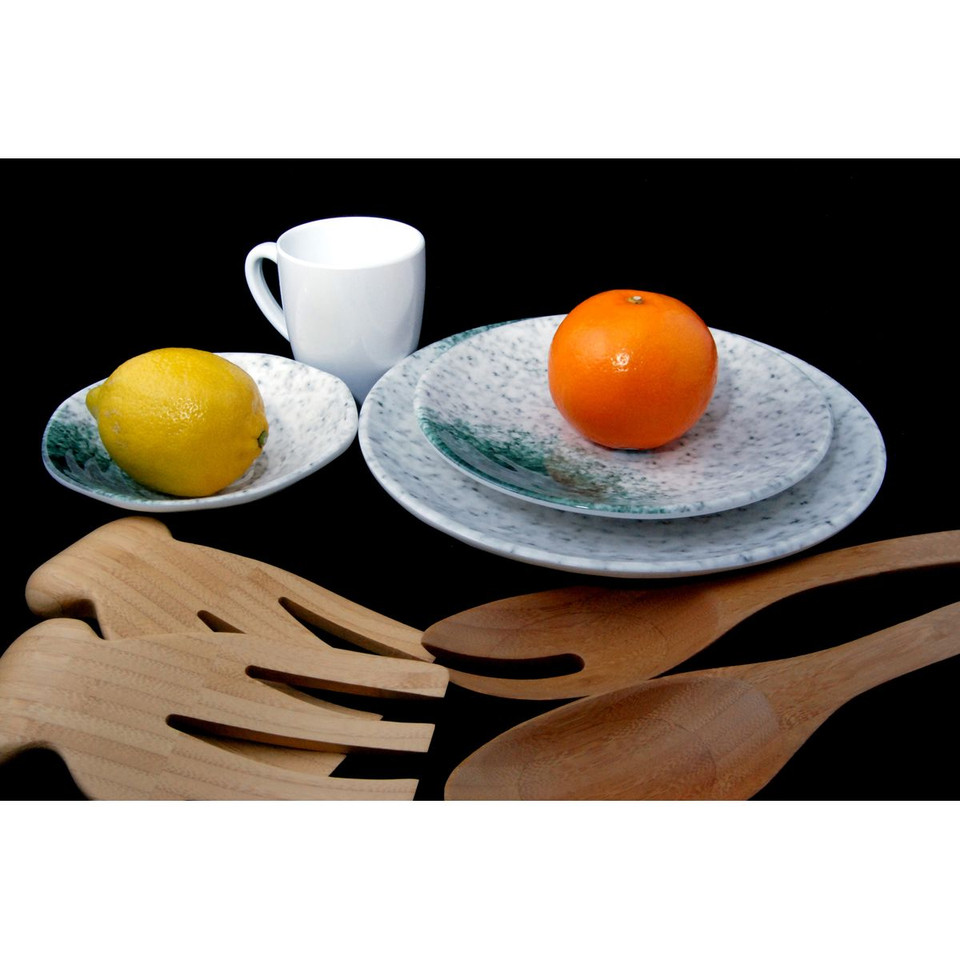 Le Chef™ Marble Melamine 4-Piece Dinner Set product image
