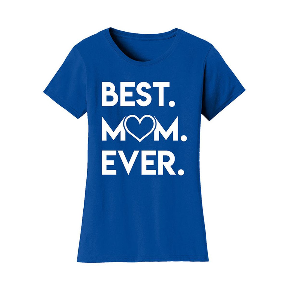 Women’s ‘Best Mom Ever’ Heart T-Shirt  product image