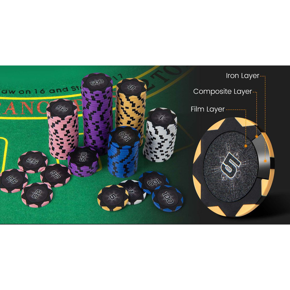 300-Piece Casino Poker Chip Set with Accessories product image