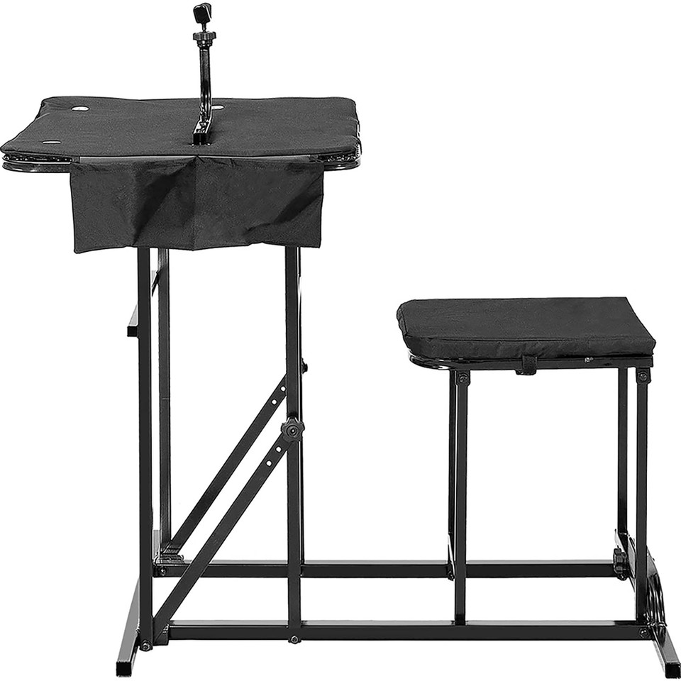 Foldable Bench Seat with Adjustable Height Table Rest product image