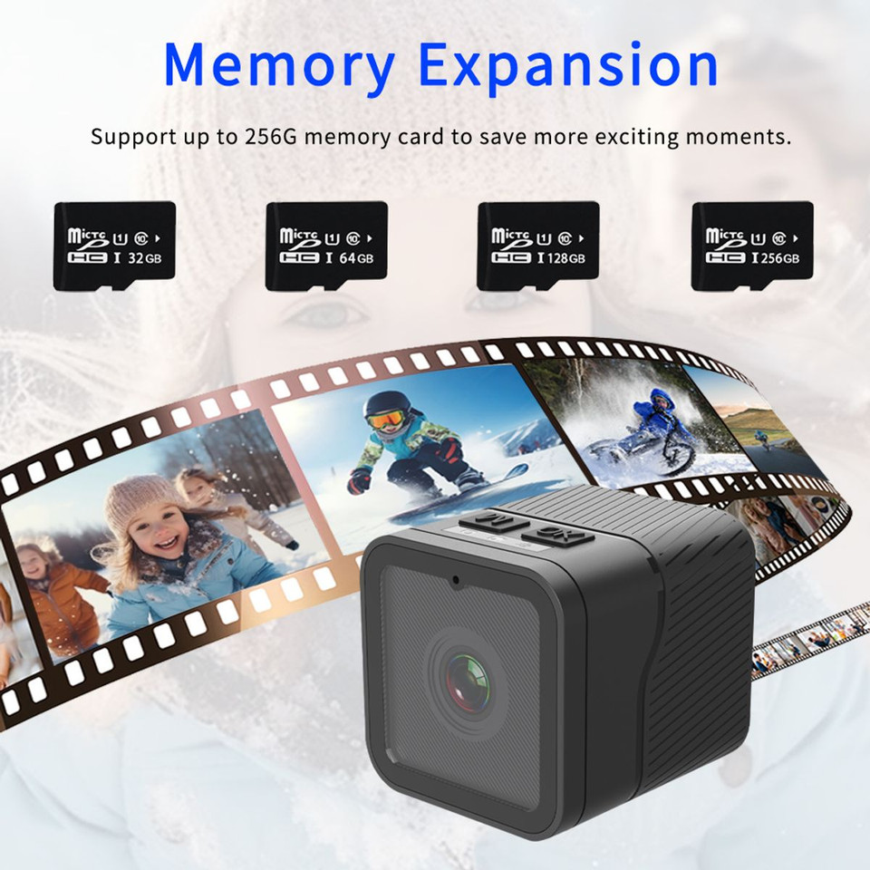 Hd 1080P Wireless Monitoring Ip Camera Secret Camera Mini Wireless Network Camera Wifi Camera Outdoor Bicycle Recorder For Cycling Hiking and Water Sports product image