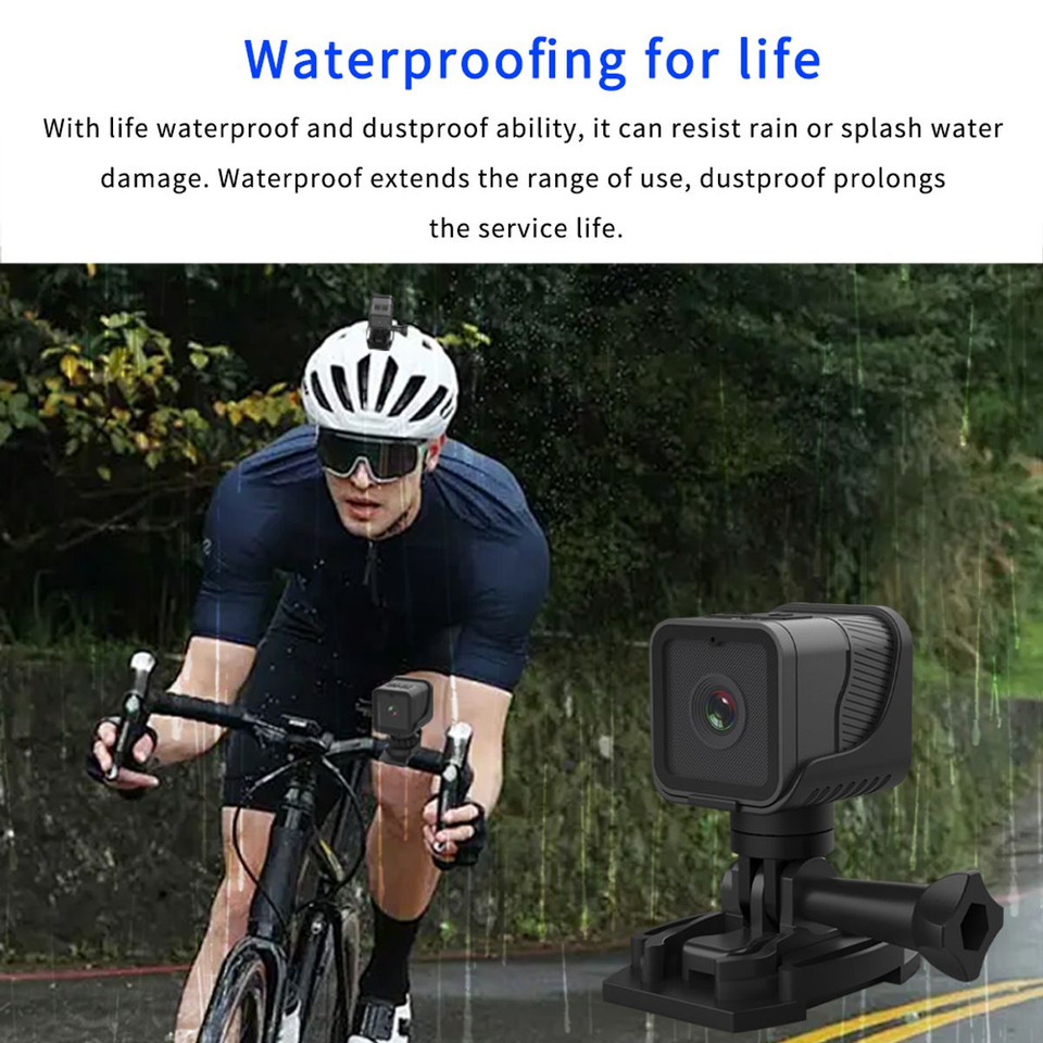 Hd 1080P Wireless Monitoring Ip Camera Secret Camera Mini Wireless Network Camera Wifi Camera Outdoor Bicycle Recorder For Cycling Hiking and Water Sports product image