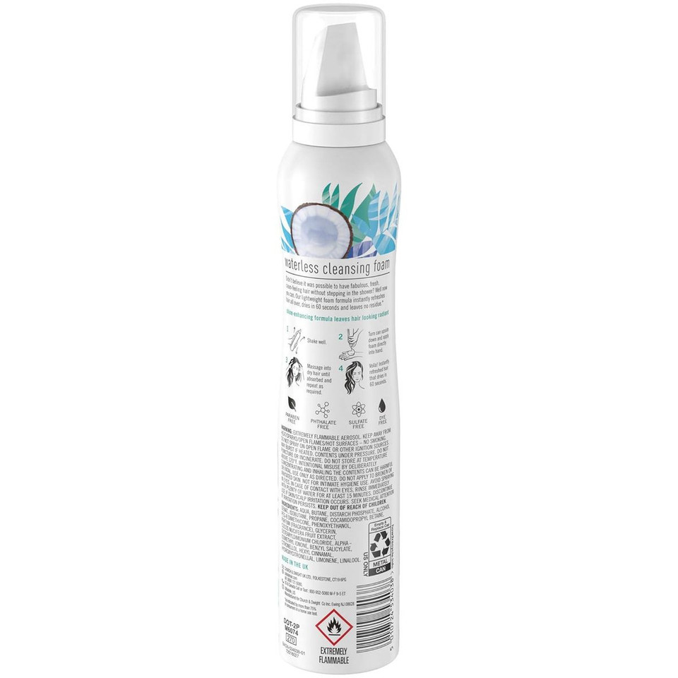 Batiste™ Waterless Coconut Cleansing Foam + Shine, 3.6 oz. (12-Pack) product image