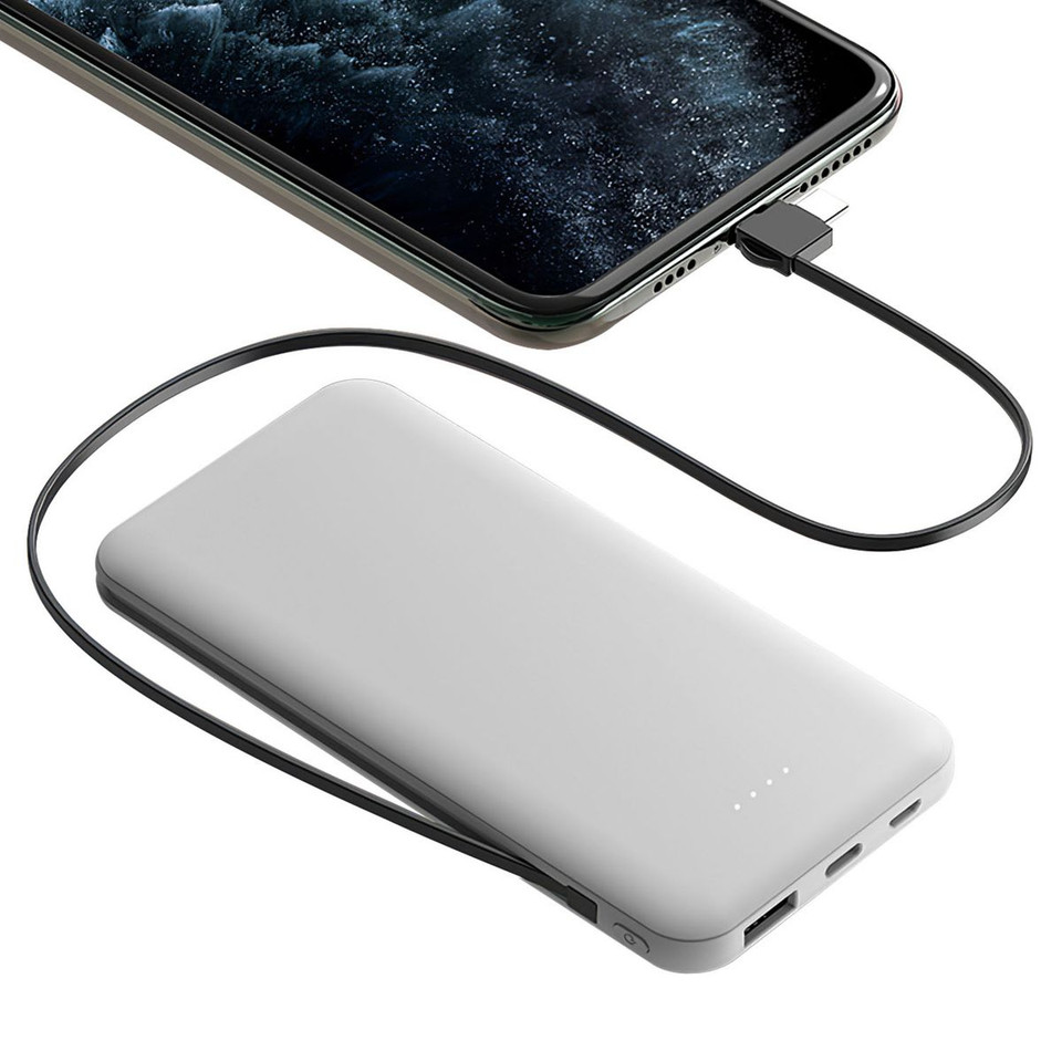 PowerMaster™ 10,000mAh Power Bank with Built-in Cable product image