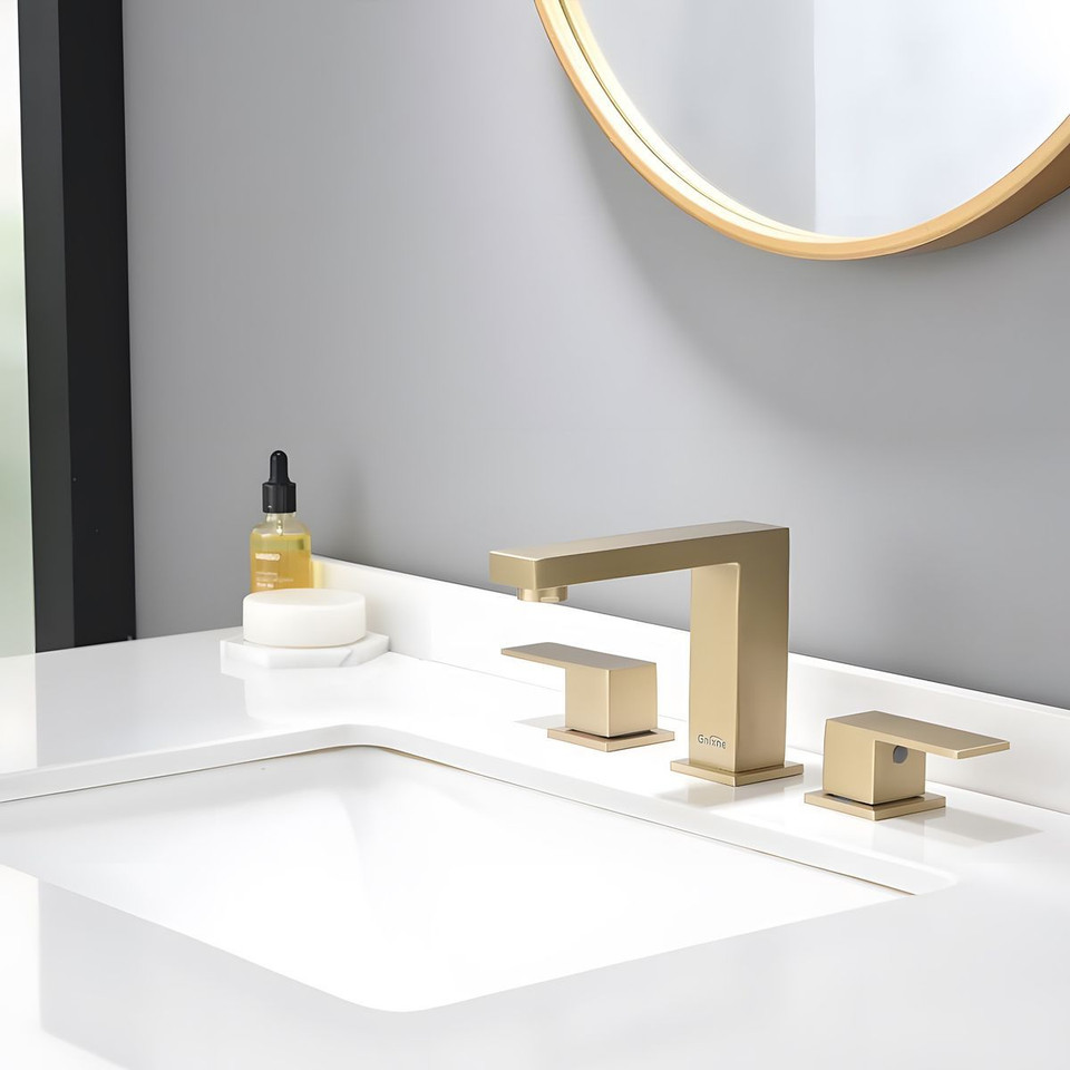 Modern Double-Handle Widespread Bathroom Faucet product image