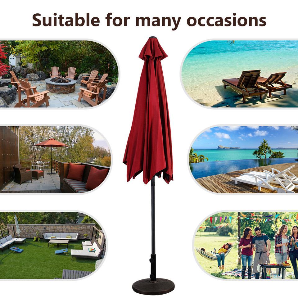 Costway 9ft Patio Umbrella with Steel Tilt and Crank product image