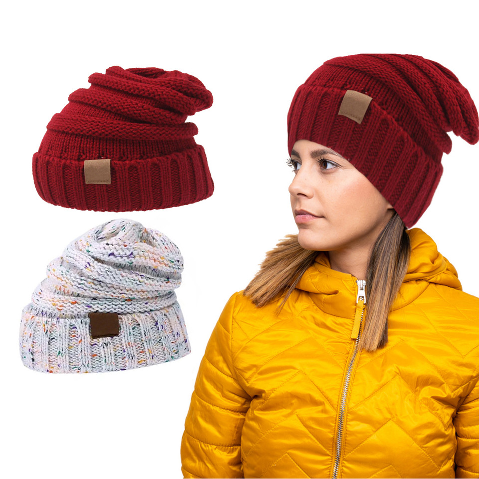 Women's Warm Knitted Beanie (2-Pack) product image