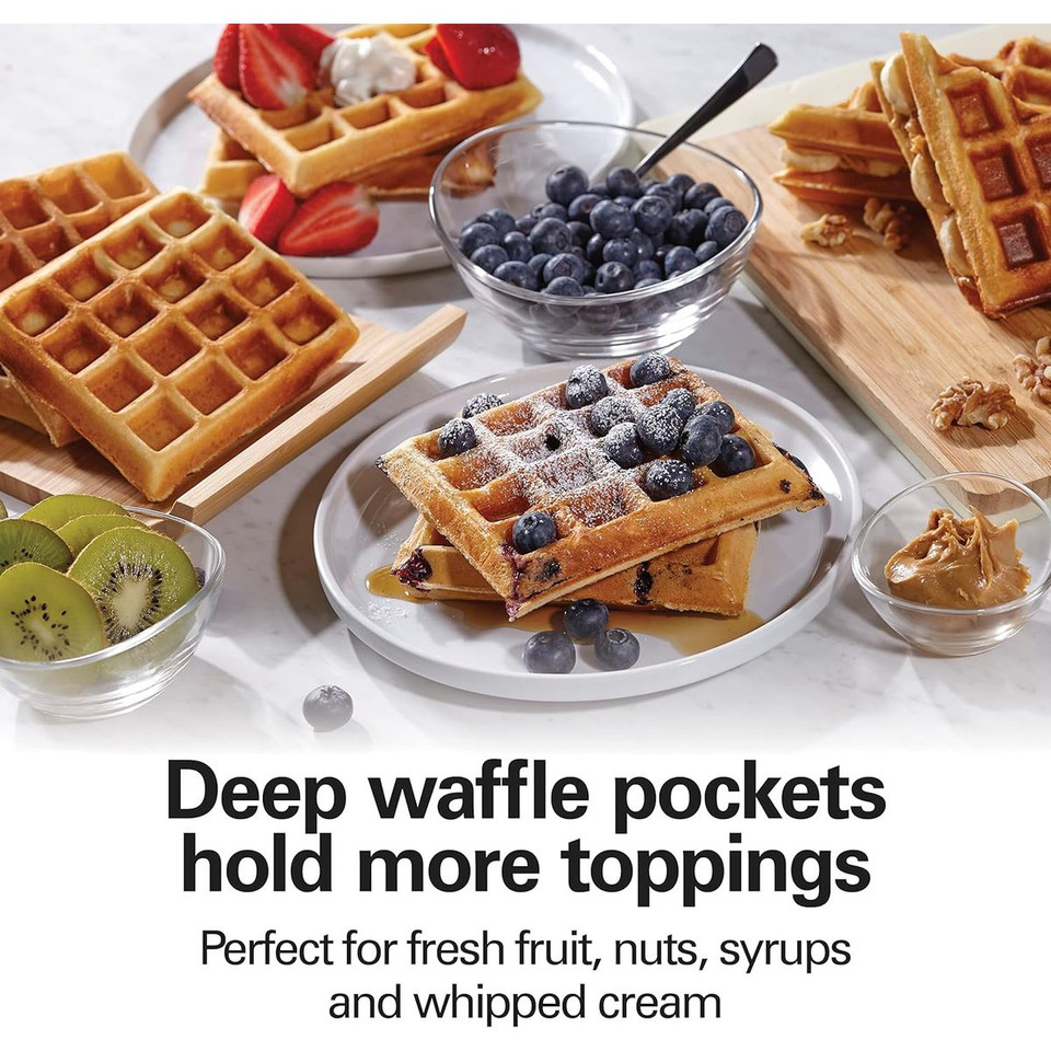Compact Belgian Waffle Iron with Indicator Lights product image