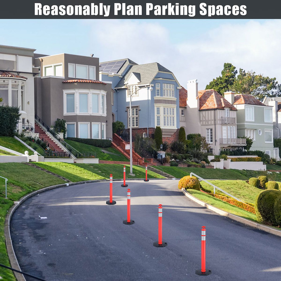 45-Inch Orange Traffic Delineator Post (6-Pack) product image