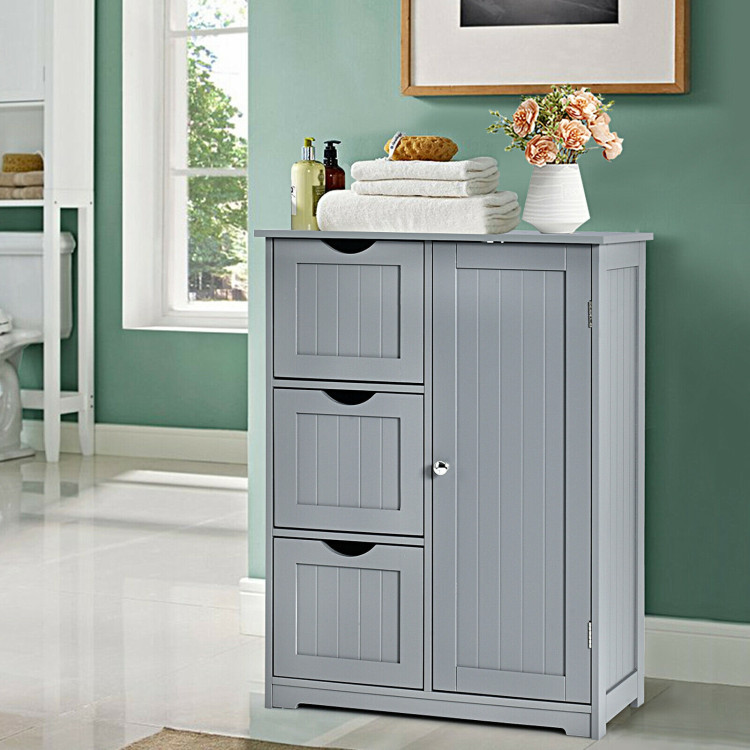 Bathroom Floor Cabinet with 3 Drawers and 1 Cupboard product image