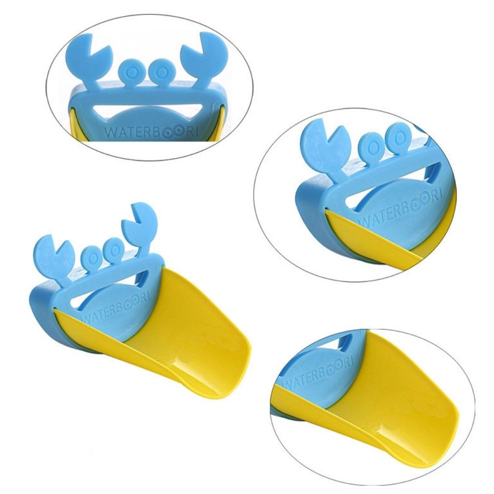 Kids' Blue Plastic Faucet Extender (2-Pack) product image