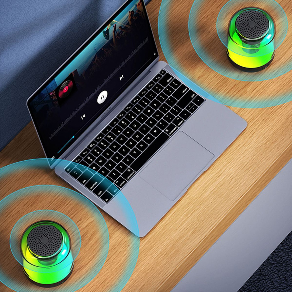 SyncWave LED Wireless Synchronized Portable Speaker (2-Pack) product image
