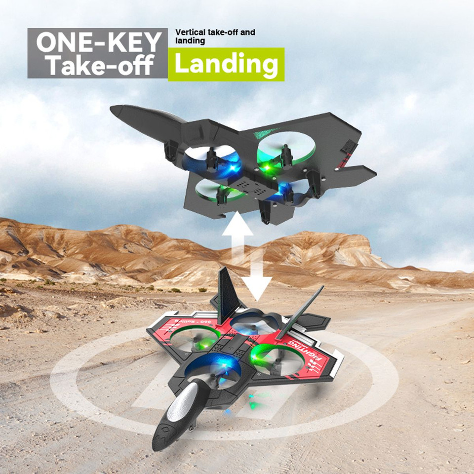 S98 Radio-Controlled Aircraft 2.4G Gravity UAV Remote Control Fighter EPP Foam Glide Model Aircraft Toy Gift Color Red product image