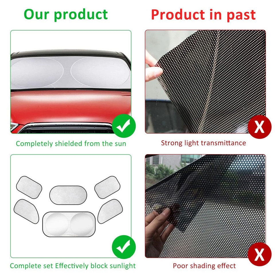 Foldable Car Sunshade Windscreen for SUV/Truck (Set of 6) product image