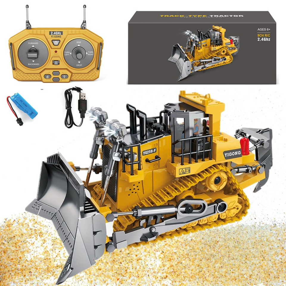 Remote Control Excavator Bulldozer Toys 1:24 RC Trucks Engineering Vehicle Toys Gift product image