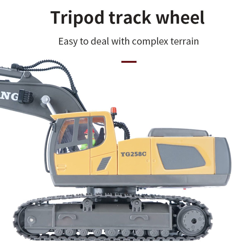 Remote Control Excavator ,1:20 Remote Control Digger Excavator Toys,11CH Engineering Vehicle Excavator Toy product image