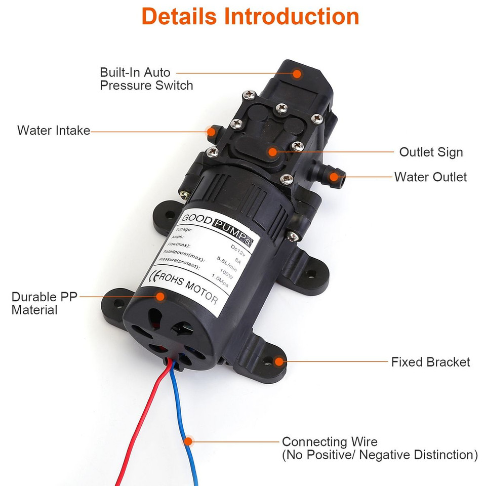 iMounTEK® 12V DC Water Pump product image