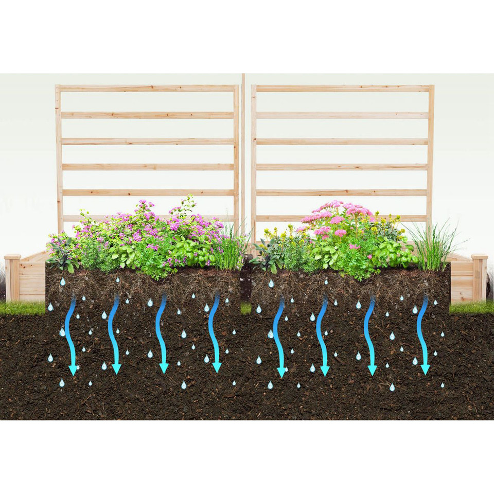 Raised Garden Bed with Trellis (Set of 2) product image