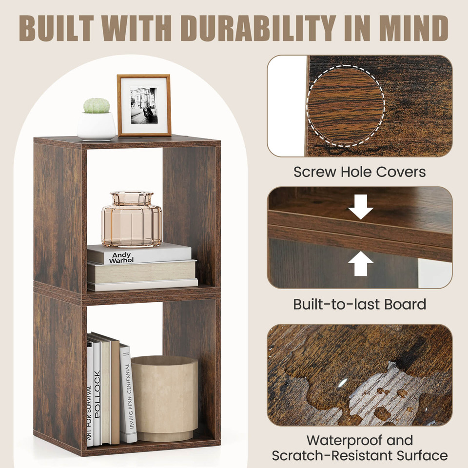 Stackable Storage Cube Free-standing Storage Organizer (2-Pack) product image