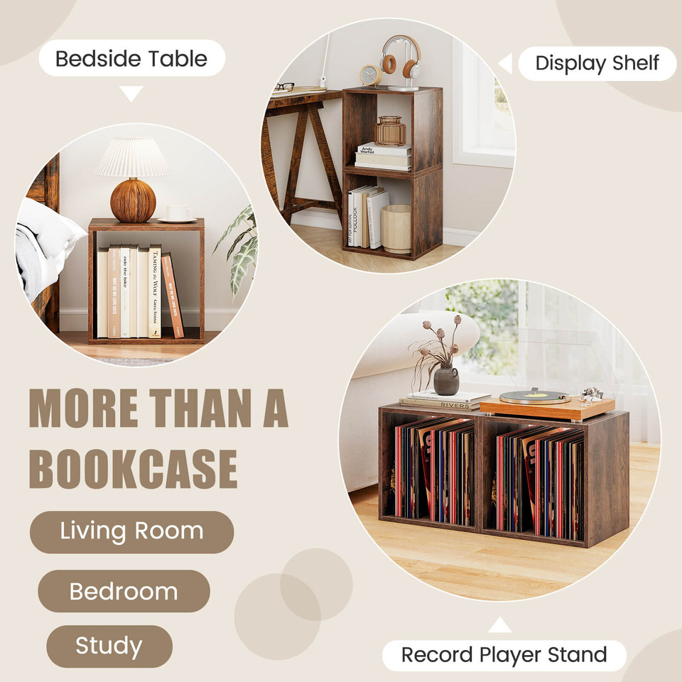Stackable Storage Cube Free-standing Storage Organizer (2-Pack) product image