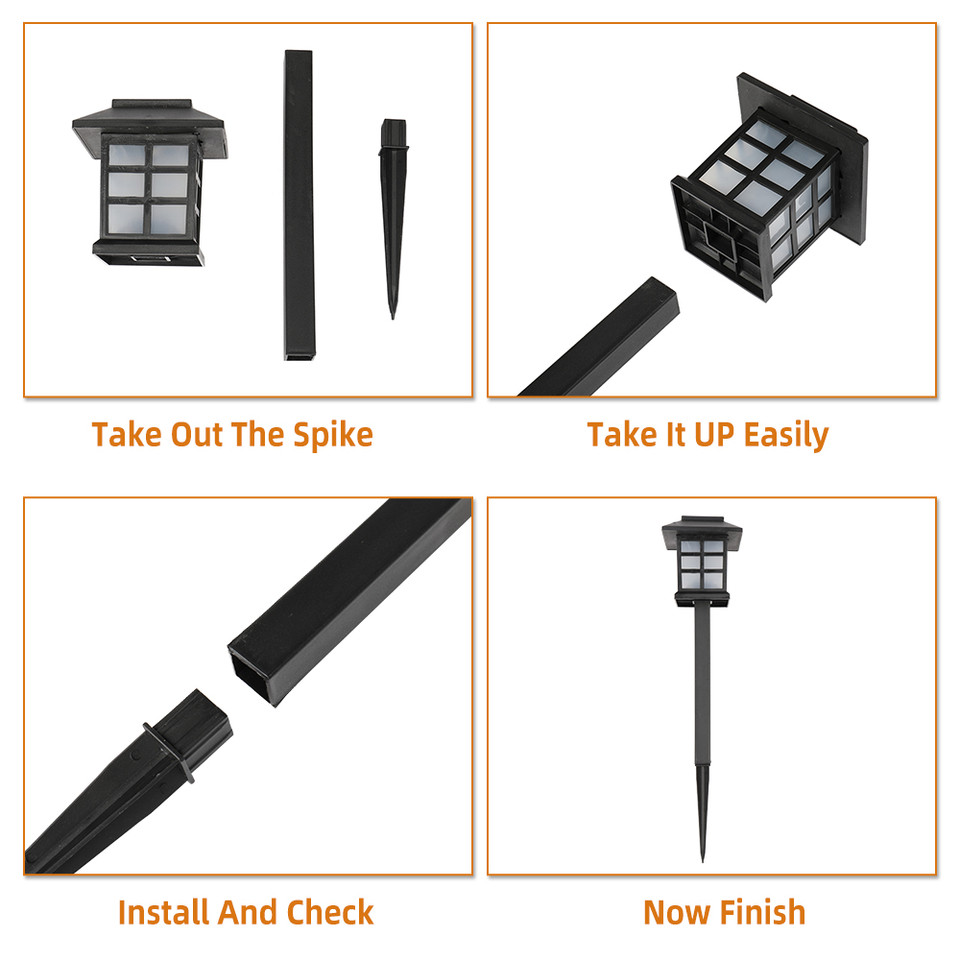 White LED Solar Landscape Lighting (6- or 8-Pack) product image