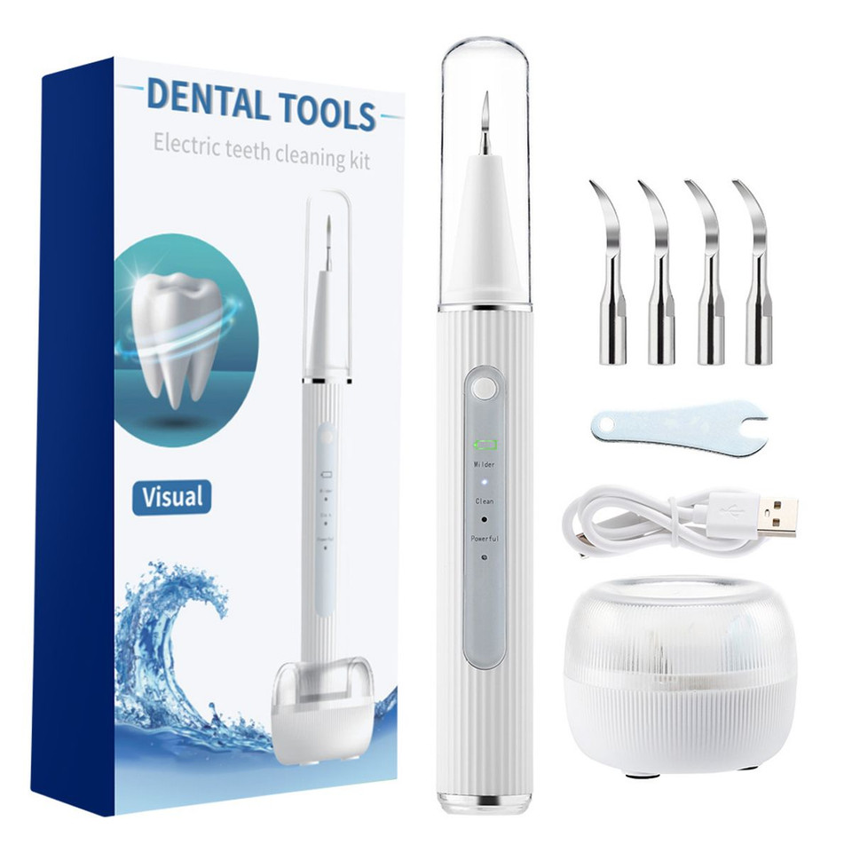 Electric Ultrasonic Dental Scaler Calculus Oral Tartar Remover Tooth Stain Cleaner Teeth Cleaner Plaque Remover product image