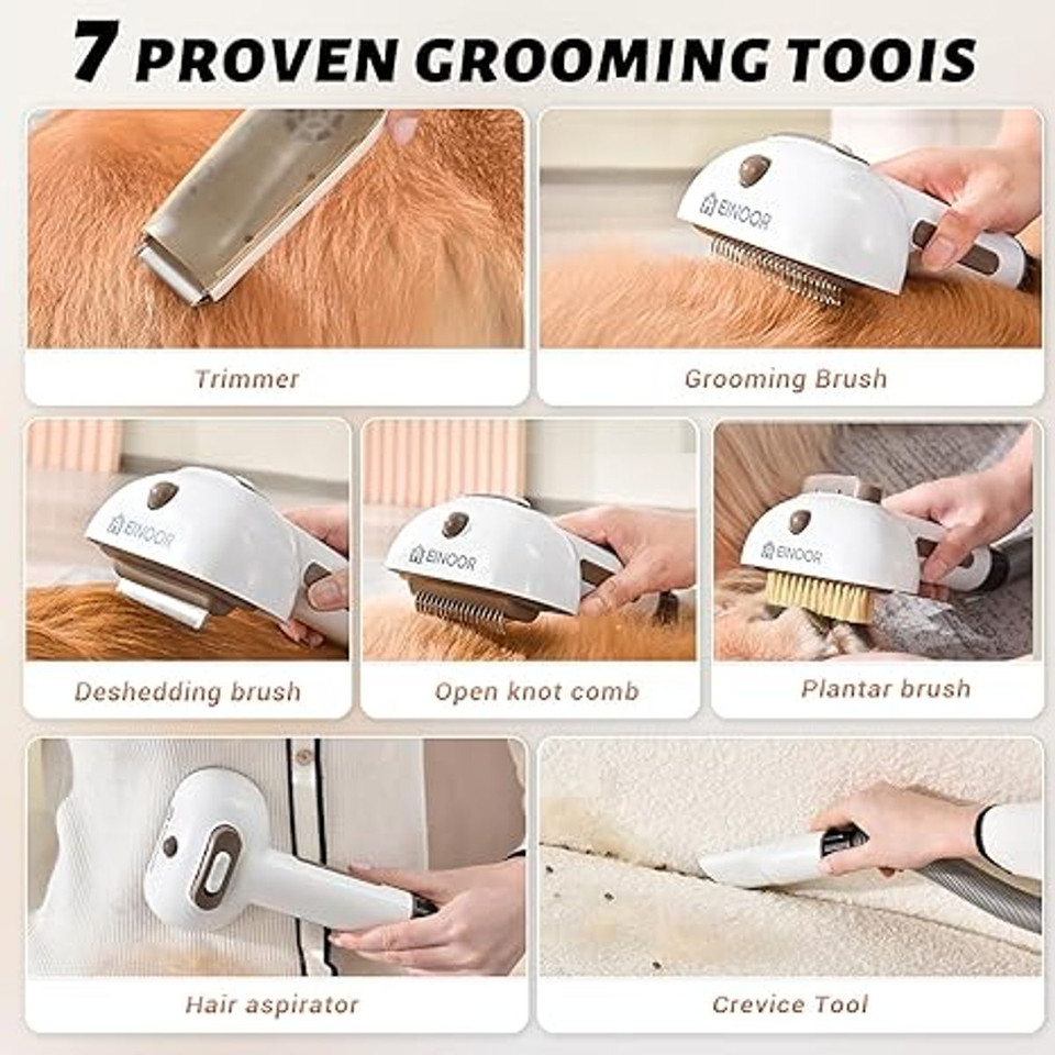 Einoor Professional Pet Grooming Kit with Vacuum Function product image