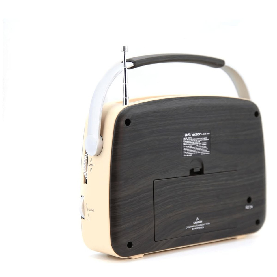 Emerson Portable Retro Radio with Built-In Rechargeable Battery product image
