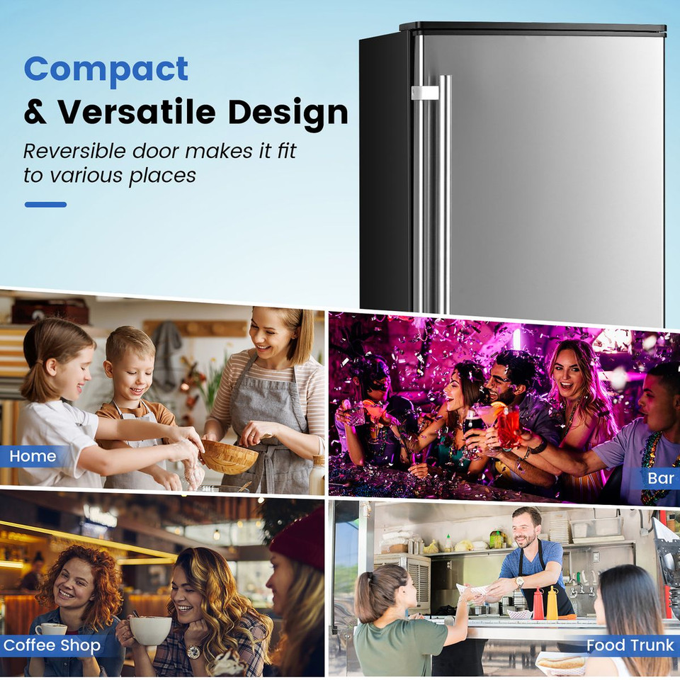 115V Free-Standing Undercounter Built-in Ice Maker with Self-Cleaning product image