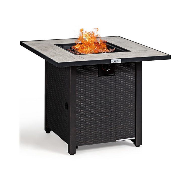 Square 30" 50,000-BTU Propane Gas Fire Pit Table product image