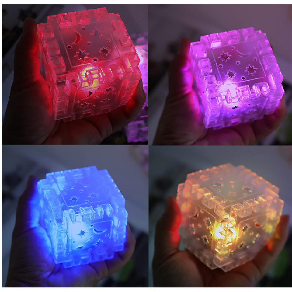 DIY LED Building Block Lights Kit with 5 Solar Panels (1- or 2-Pack) product image