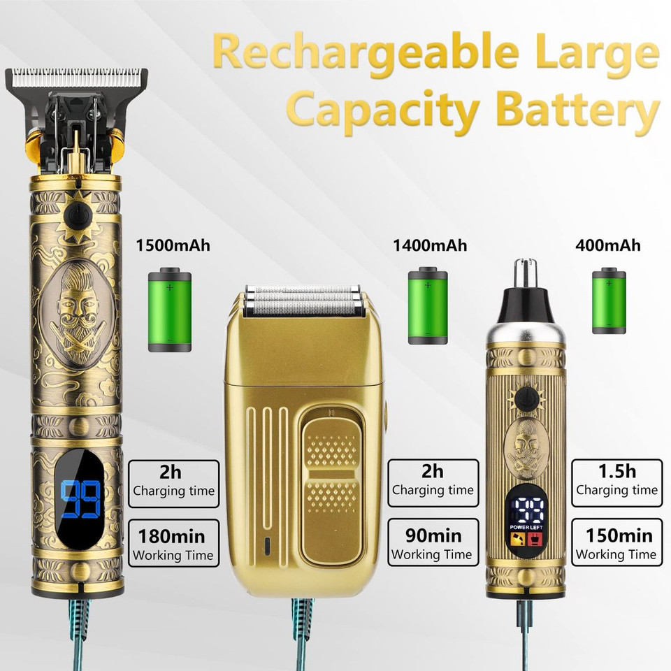 Hair Trimmer Clippers for Men Nose Hair Trimmer Shaver Set Electric Shaver Razor for Hair Cutting Grooming Kit product image