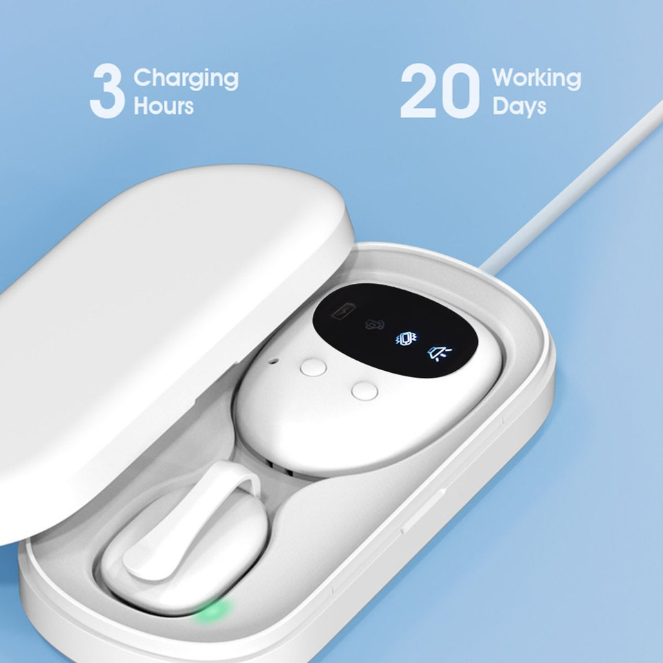 Wireless Bedwetting Alarm System USB Rechargeable Potty Alarm with Loud Sound and Strong Vibration for Kids Elderly product image
