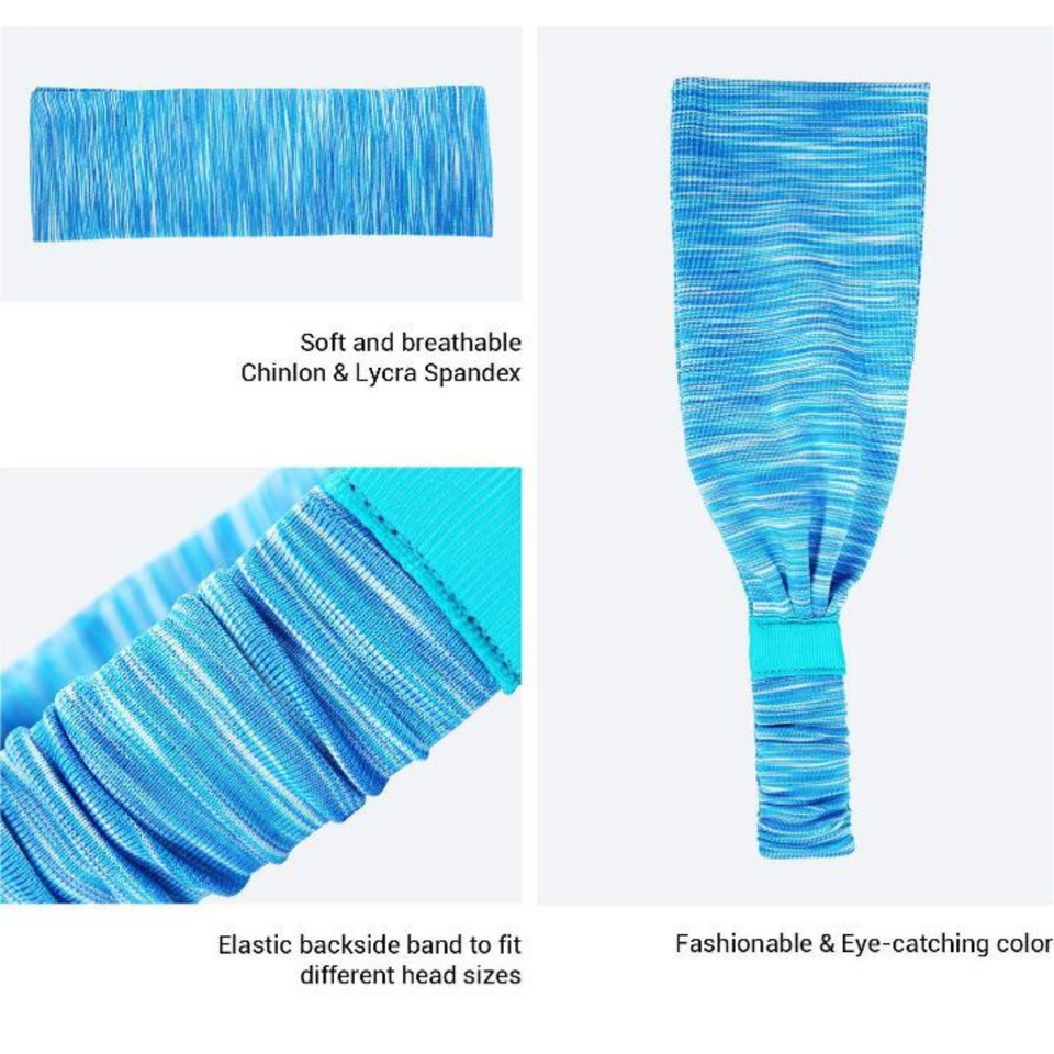 Extra-Wide Sport and Fitness Sweat-Wicking Headband product image