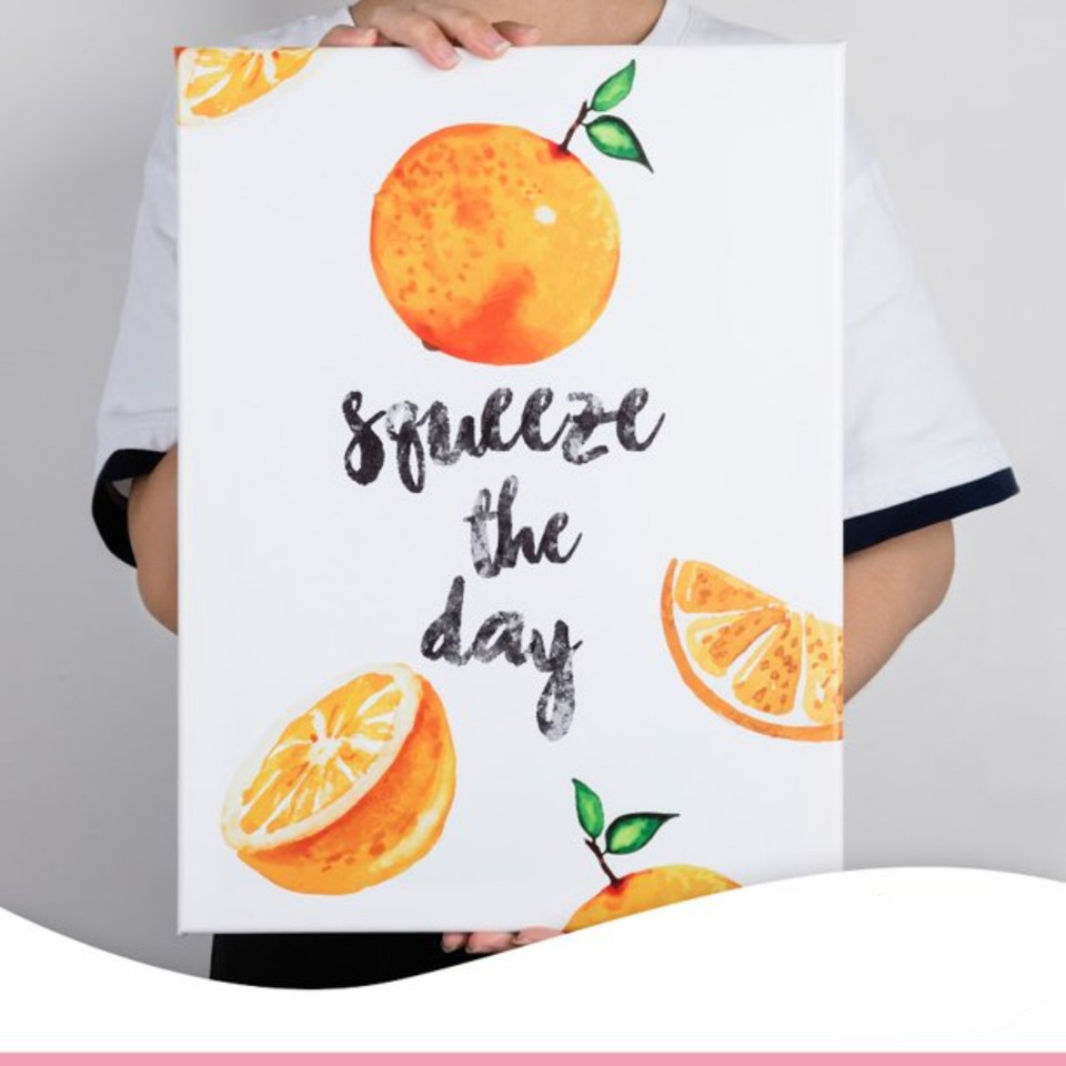 Orange Framed Canvas Wall Art product image