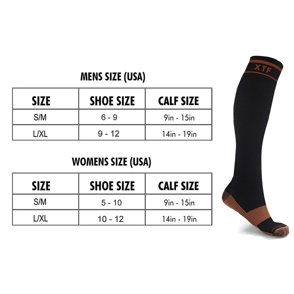 Everyday Wear 15-20mmHg Copper-Infused Knee-High Compression Socks (6-Pairs) product image