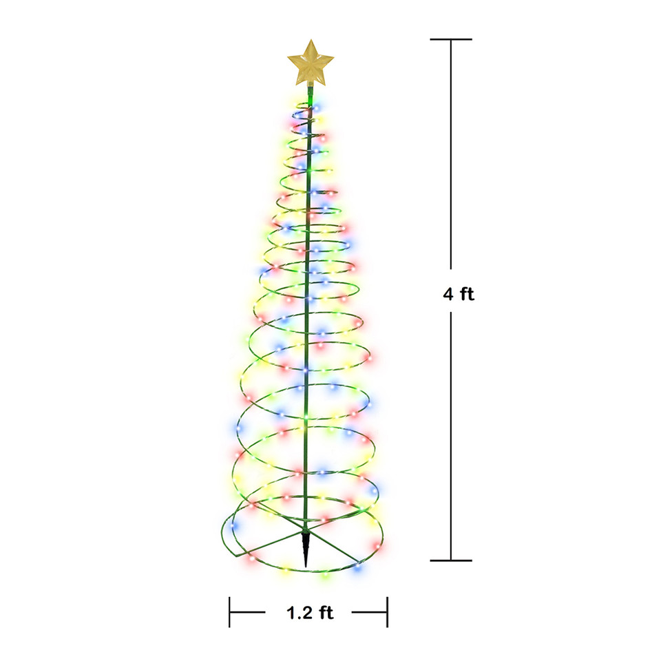 Merrylite™ Solar LED Metal Christmas Tree product image