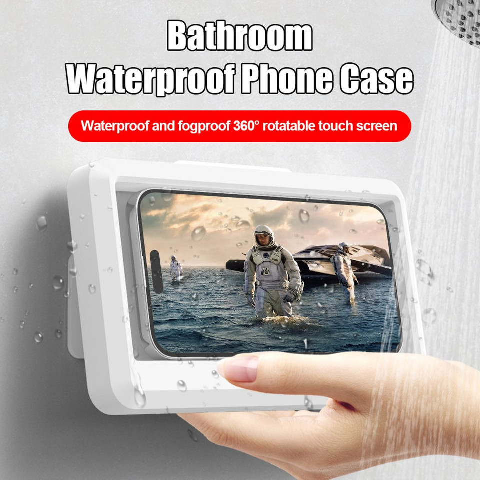 360-Degree Rotating Waterproof Shower Phone Holder product image