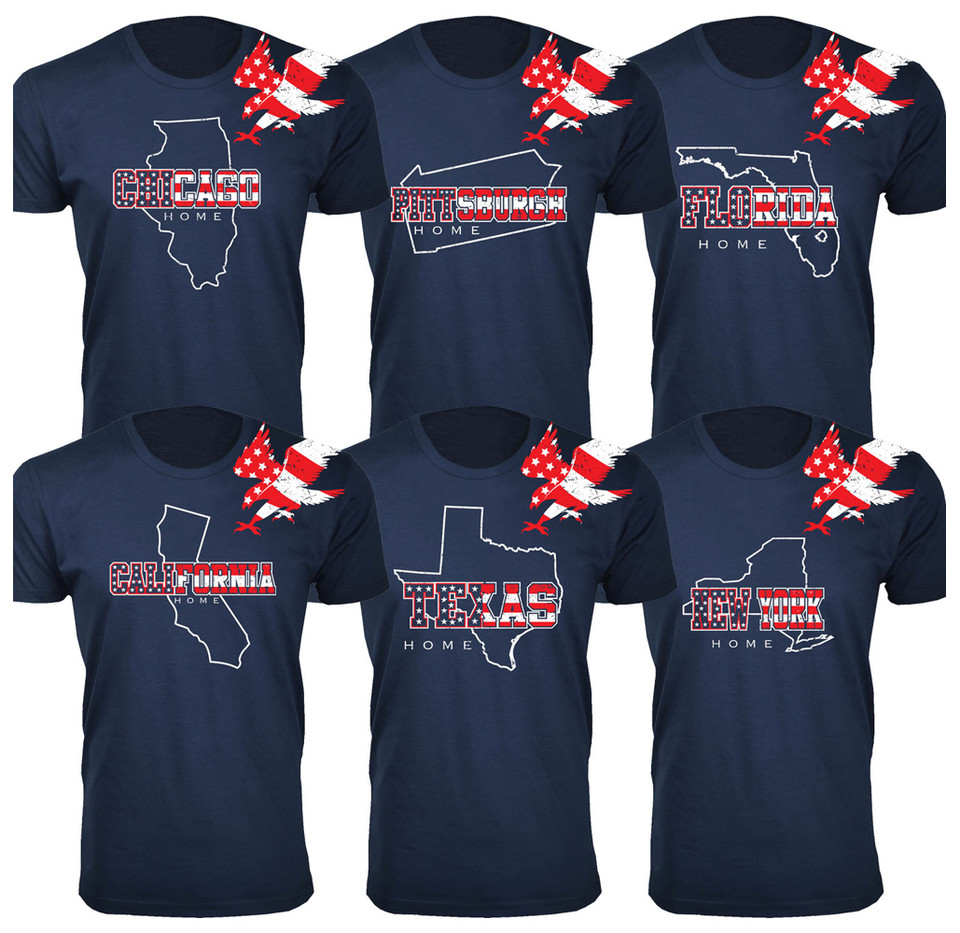 Men's Home State and City T-Shirts product image