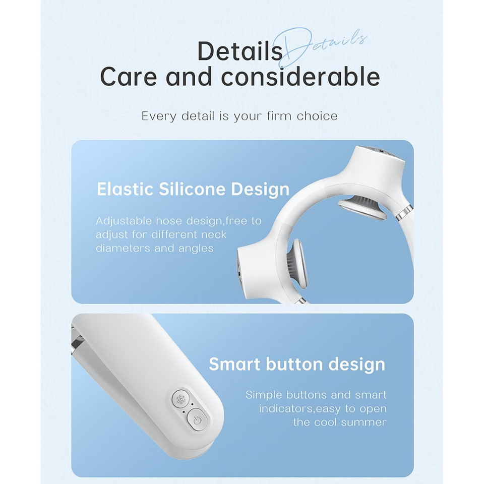 Portable Air Conditioners Neck Fan Air Conditioner with 3 Speeds Portable Ac Wearable Air Conditioner for Traveling/Home/Office/Outdoor product image