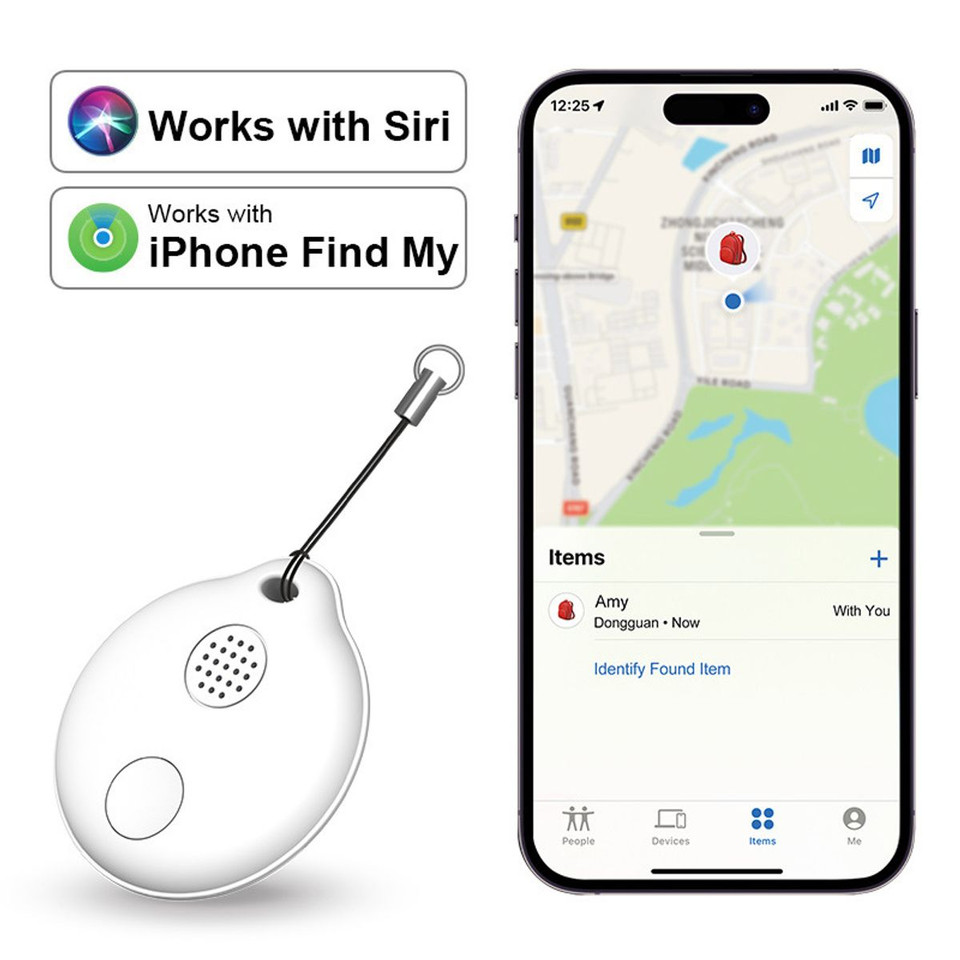 Portable GPS Tracking, Smart Anti Loss Device, GPS Smart Finders Tracker Device for Kids Pets White product image
